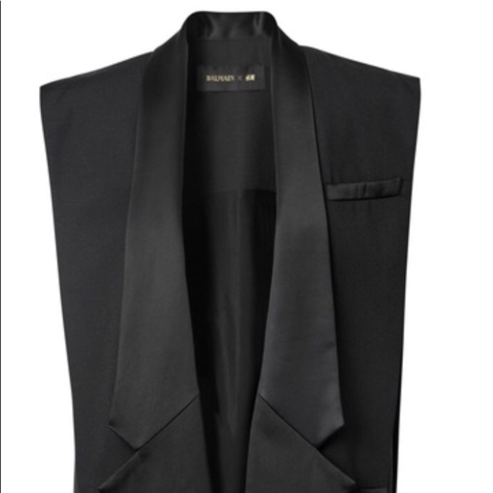 COPY - Balmain x HM Black Satin Vest ⚜️🖤